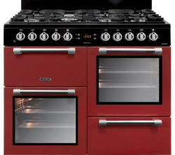 LEISURE Cookmaster 100 CK100F232R 100 cm Dual Fuel Range Cooker - Red & Chrome